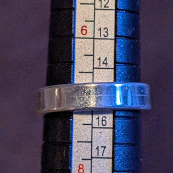 💜 Sterling Silver Triple-Stone Ring – Size 9 – Artisan Styl - Picture 4 of 8